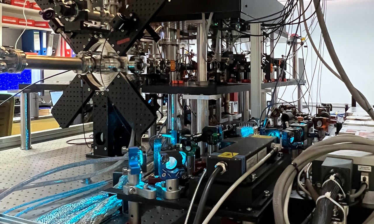 Experimental setup in a laboratory
