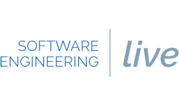 das Logo links in Buchstaben steht Software Engineering und rechts getrennt durch einen Strich steht live
