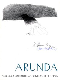 cover, Arunda, Südtiroler Kulturzeitschrift