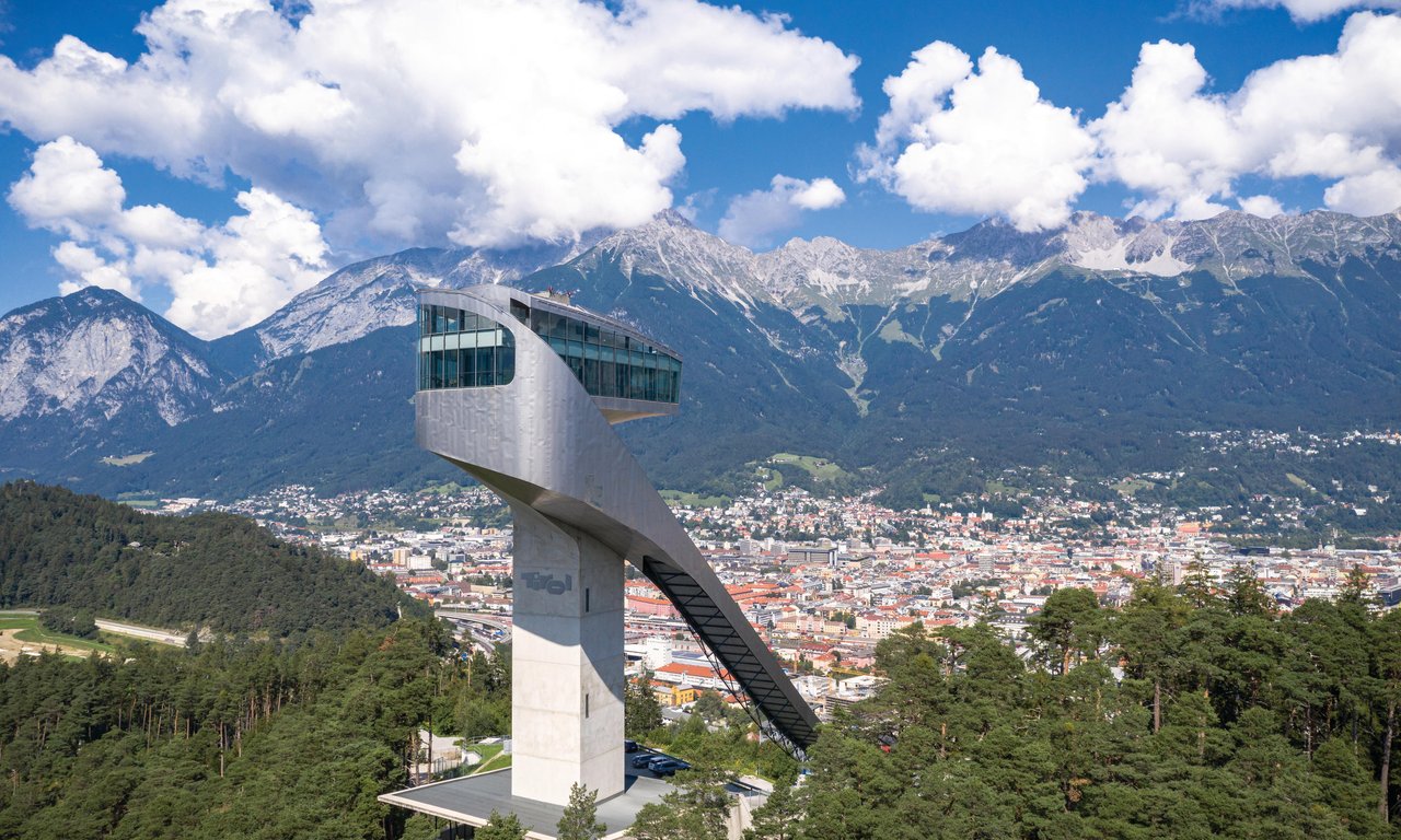 Sprungschanze am Bergisel in Innsbruck