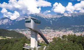 Sprungschanze am Bergisel in Innsbruck