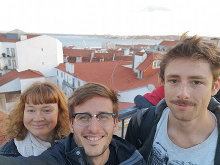 Sarah, Giovanni, and Michael at the EU FT-ICR MS advanced users school in Lisbon, April 2019