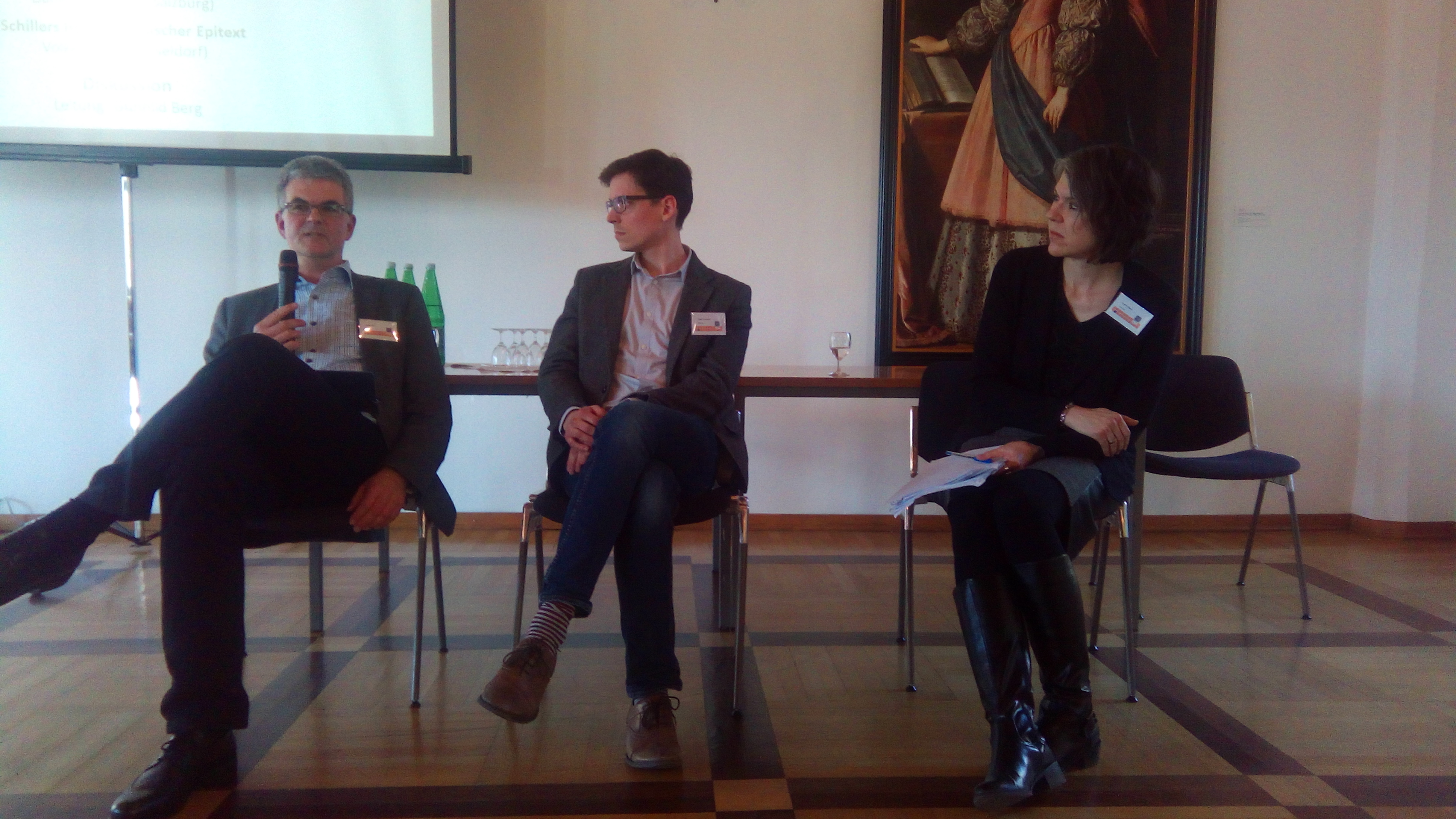 Volker Dörr, Daniel Ehrmann und Gunhild Berg im Gespräch