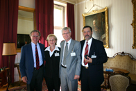 v.l.: Rektor Georg Winckler, Dr. Marie Fojtikova (Tschechien), Rektor Manfried Gantner und Rektor Damir Magas (Kroatien)