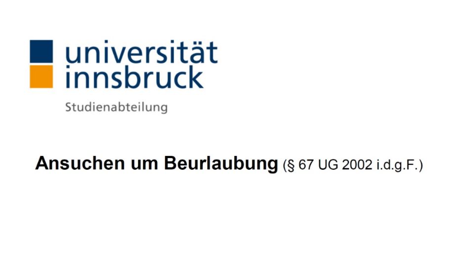 Screenshot Beurlaubung