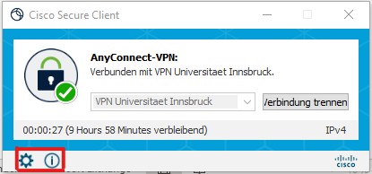 Einstellungen und Infos